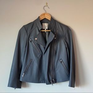 Joie Moto Crop Leather Jacket